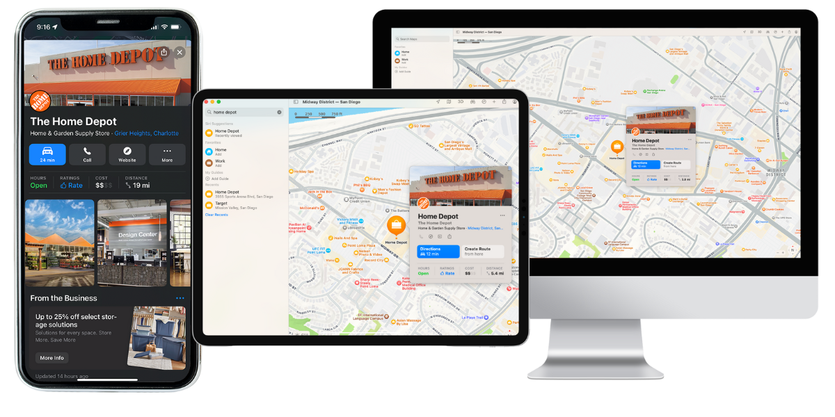 Exemple Apple Business Connect